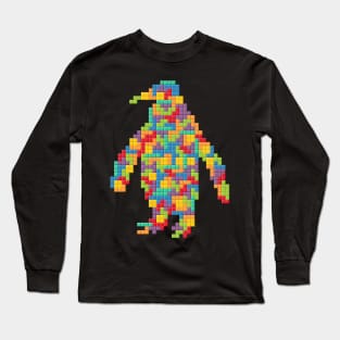 Tetris Penguin Long Sleeve T-Shirt